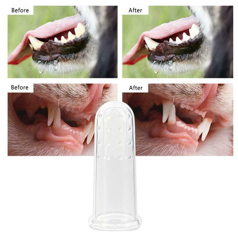 2x Hundezahnbürsten Zahnpflege Zahnbürste  Aus Silikon
