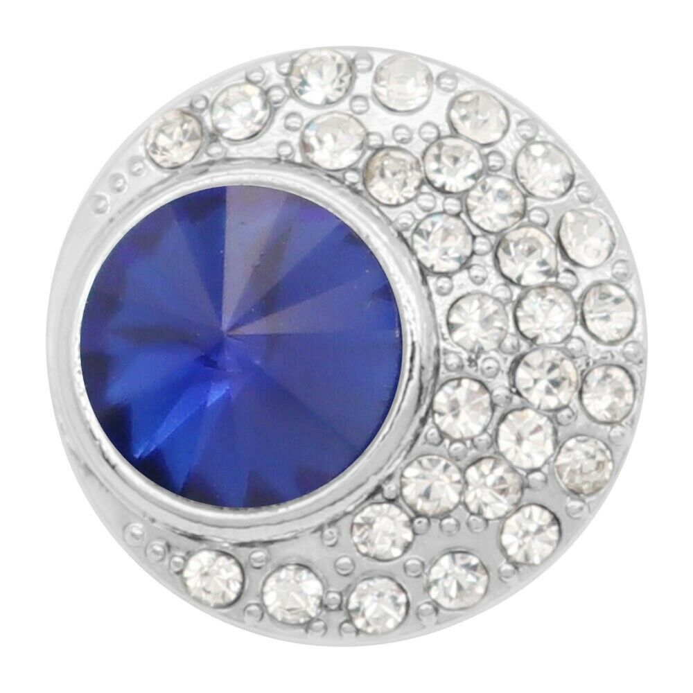 Button Klick 9206 Kristall Rivoli Blau  20mm  Kompatibel Chunk Armband